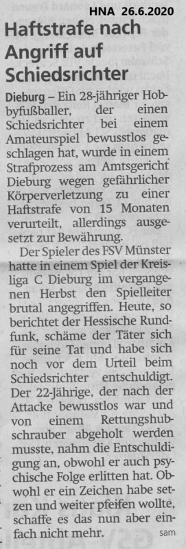 Keine Gewalt auf Sportplätzen!