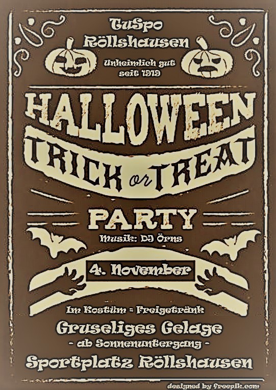 Gruseliges Gelage - TuSpo Halloween-Party am 4. November