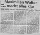 HNA Bericht über das Spiel SG Neukirchen/Röllshausen versus Uttershausen/Lendorf