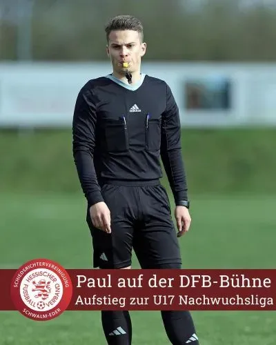 SG Neukirchen/Röllsh Schiedsrichter Paul Hohaus zukünftig bundesweit eingesetzt