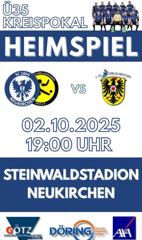 Donnerstag: Ü-35 Herren vs Ü 35 - Herren des 1. FC Schwalmstadt