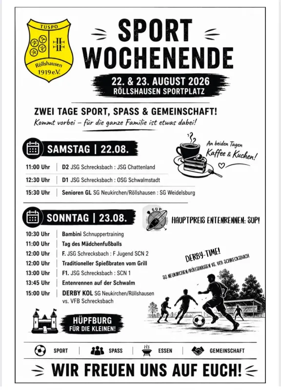 Programm Sportwochenende