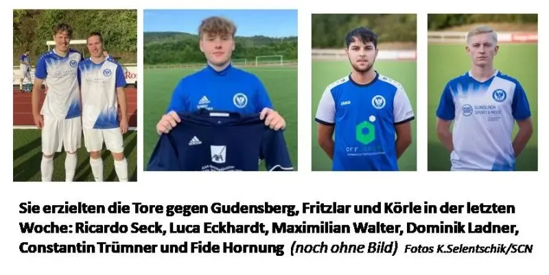 Aktuelle Torjäger der SG Neukirchen/Röllshausen-Teams