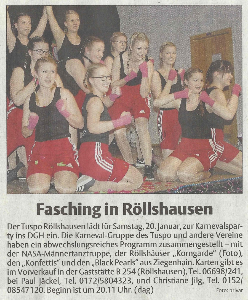 Presseschau II: TuSpo-Karneval am HEUTE