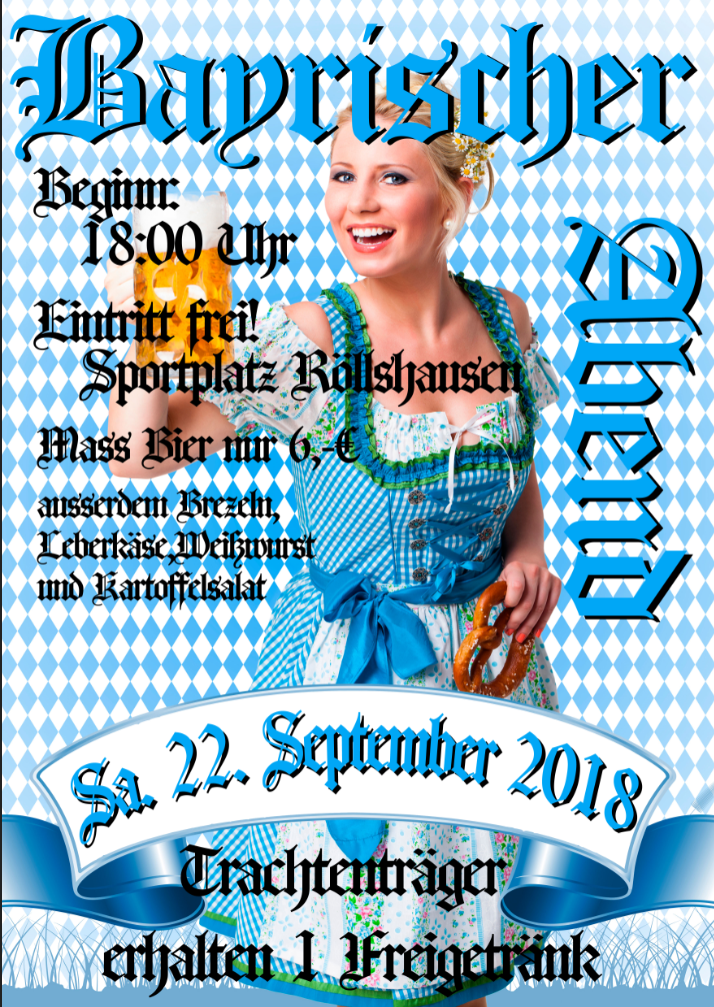 Bayrischer Abend am 22. September