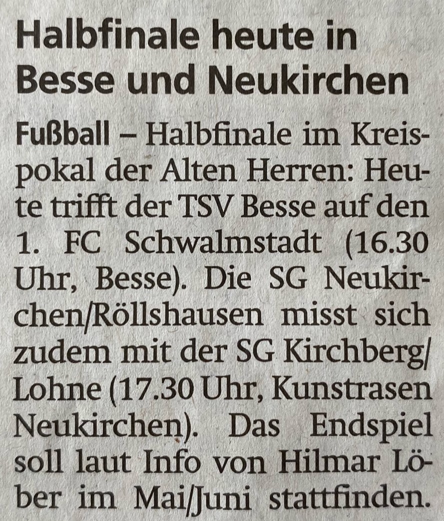 AH Pokal-Halbfinale heute: Presseschau