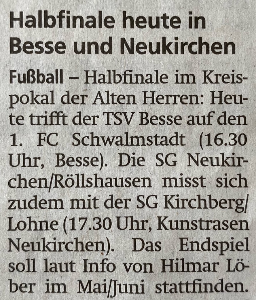 AH Pokal-Halbfinale heute: Presseschau