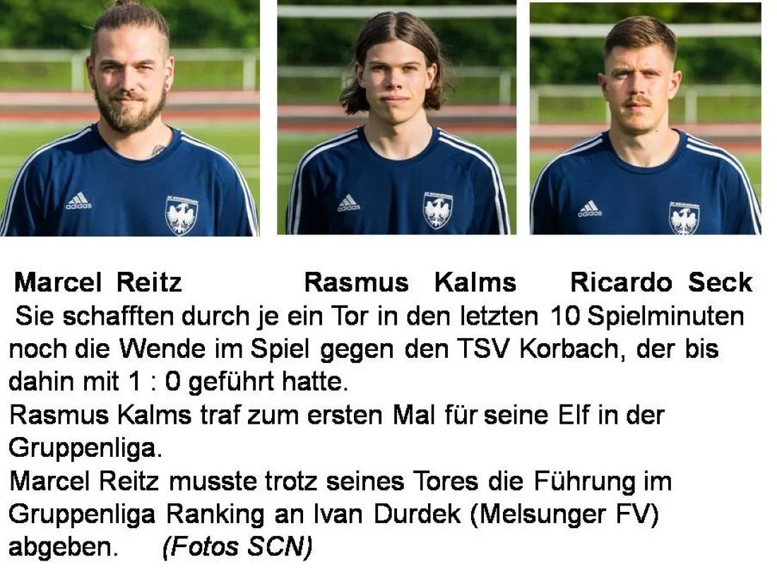 Aktuelle Torjägerliste des SG Neukirchen/Röllshausen - I Teams