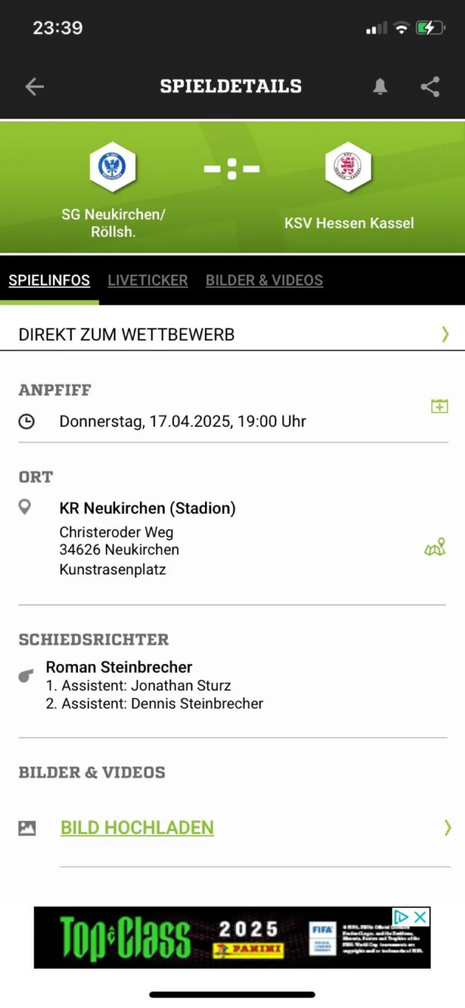 Heute Abend interessantes Freundschaftsspiel vs KSV Hessen Kassel