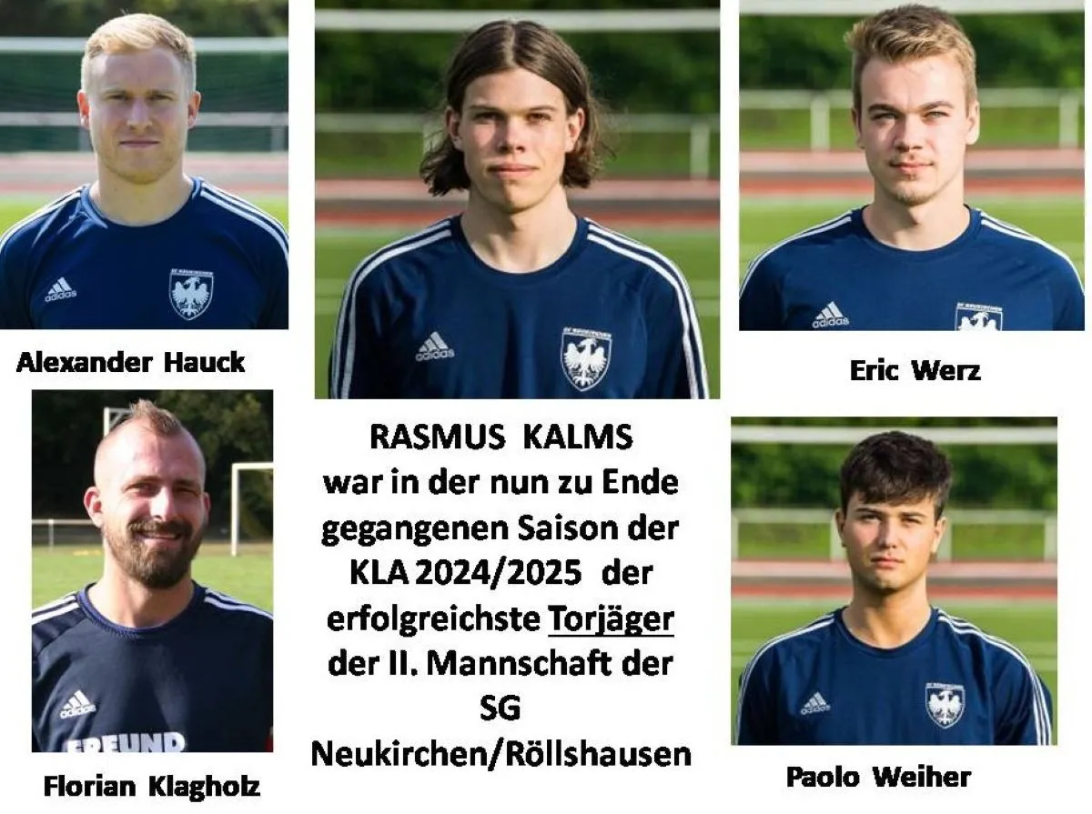 Aktuelle Torjäger der SG Neukirchen/Röllshausen-Teams