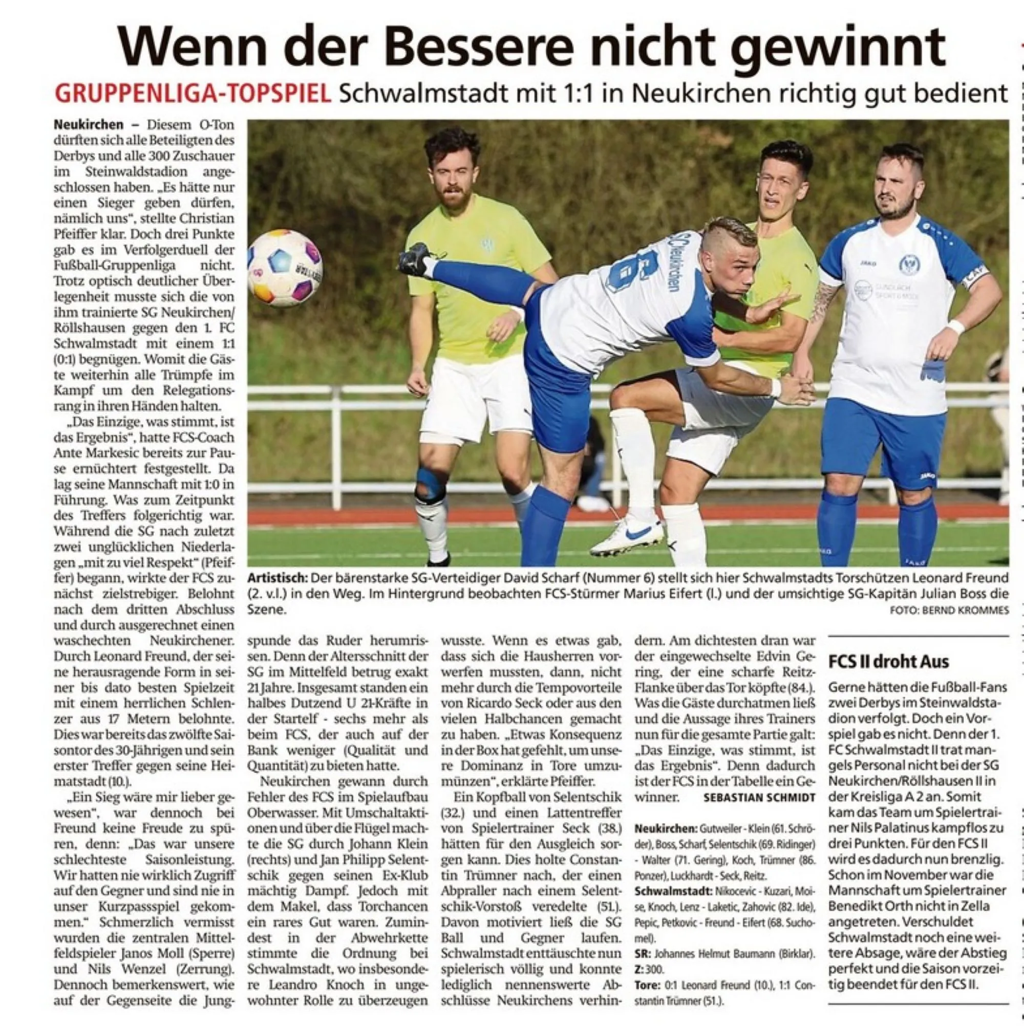 Diesen Samstag: Schwälmer Derby im Steinwaldstadion Neukirchen