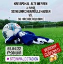 HEUTE 17:30 Uhr: Kreispokal Alte Herren