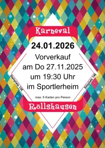 KARNEVAL 2026 VORVERKAUF !