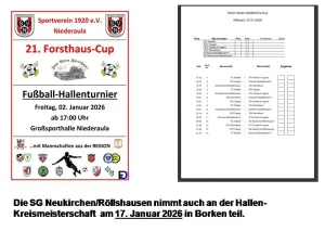 SG Neukirchen/Röllshausen startet bei verschiedenen Hallenturnieren der Region